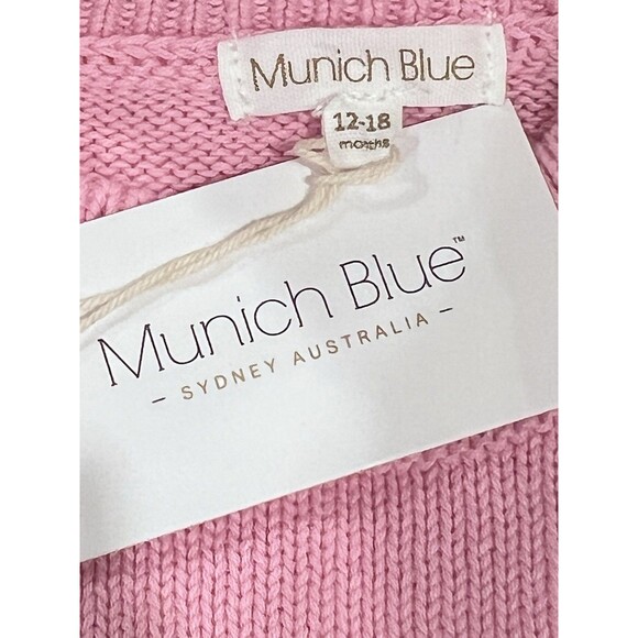 Munich Blue Baby Girl Toddler Infant Child Lot Of 3 Sweater Dresses 12-18 Months - Picture 15 of 16